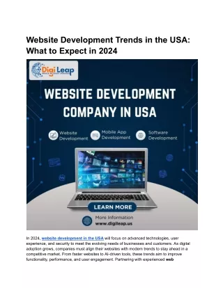 website development trends in the usa what