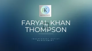 Faryal Khan thompson