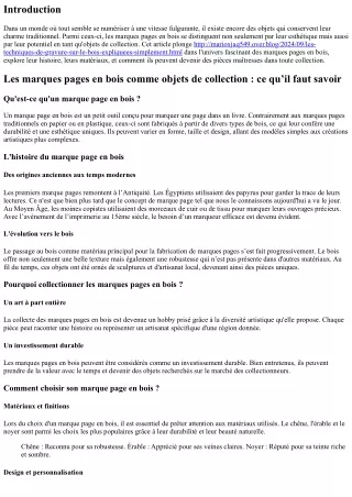 Les marques pages en bois comme objets de collection : ce qu’il faut savoir