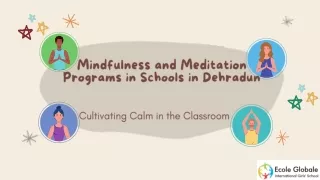 mindfulness and meditation programs in schools