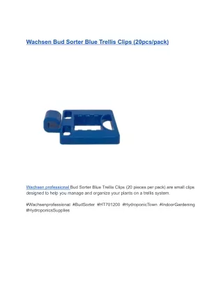 Wachsen Bud Sorter Blue Trellis Clips (20pcs_pack)