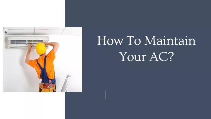 how to maintain your ac