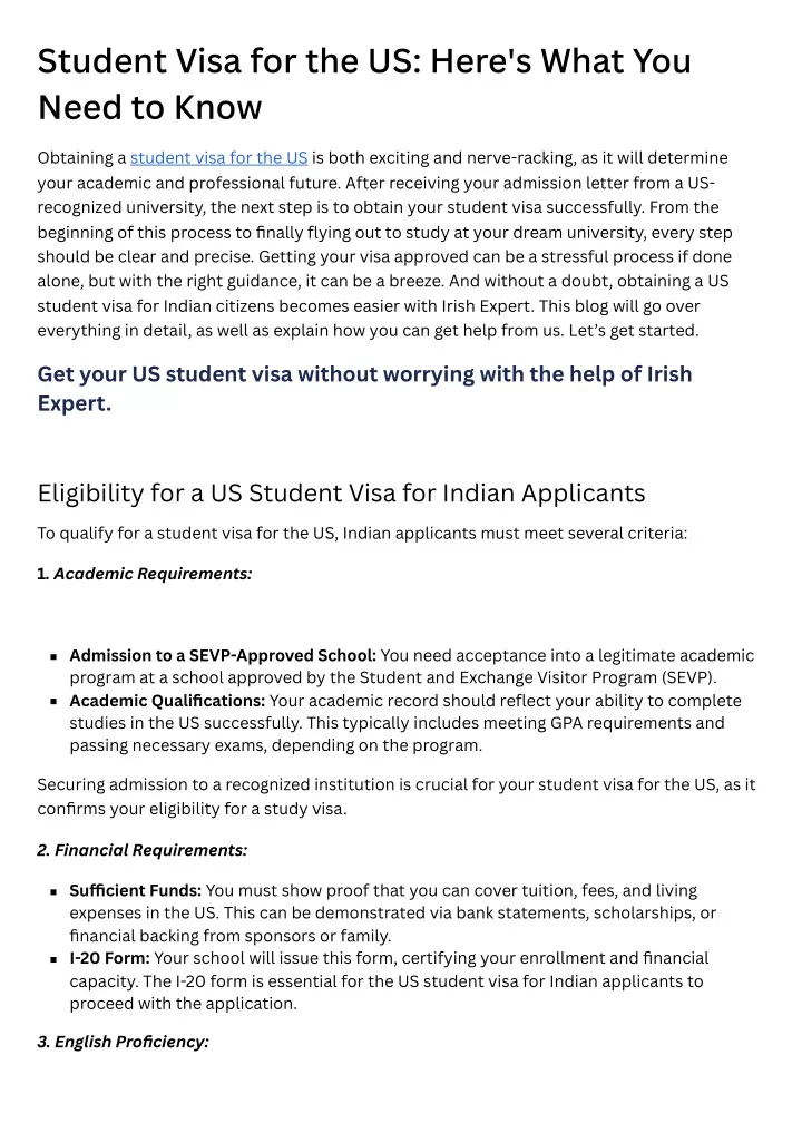 student visa for the us here s what you need