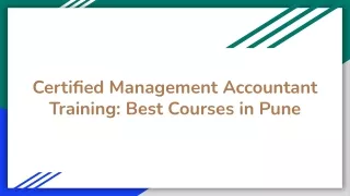 Certified Management Accountant Training Best Courses in Pune