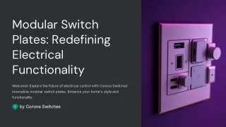 modular switch plates redefining electrical
