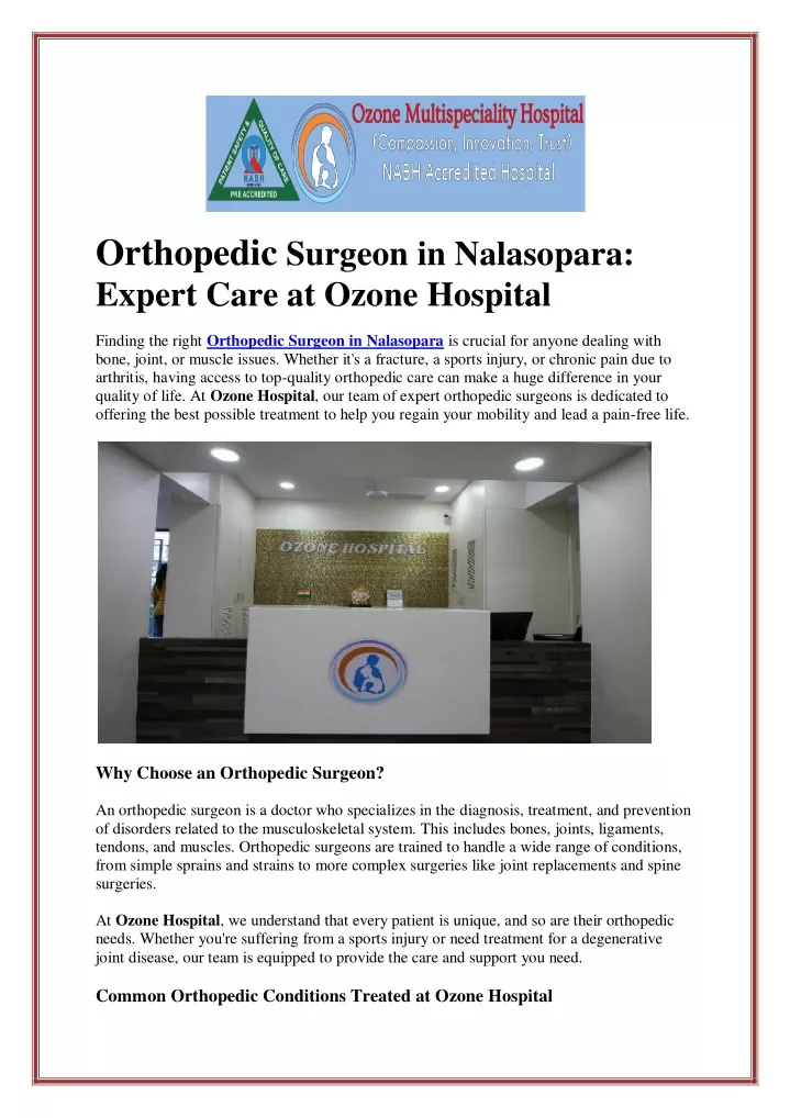 orthopedic surgeon in nalasopara expert care