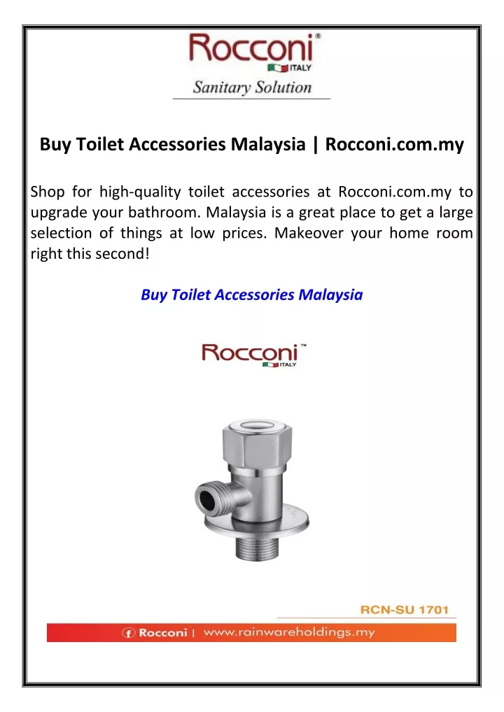 buy toilet accessories malaysia rocconi com my