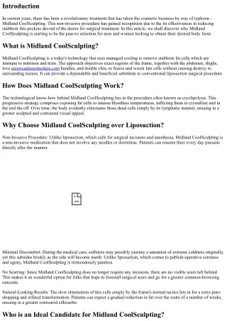 Why Midland CoolSculpting is Taking the World with the aid of means of Storm
