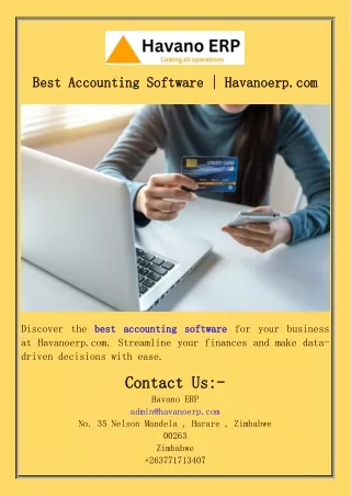 Best Accounting Software  Havanoerp.com