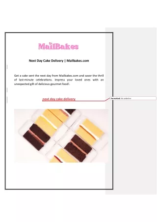 next day cake delivery mailbakes com