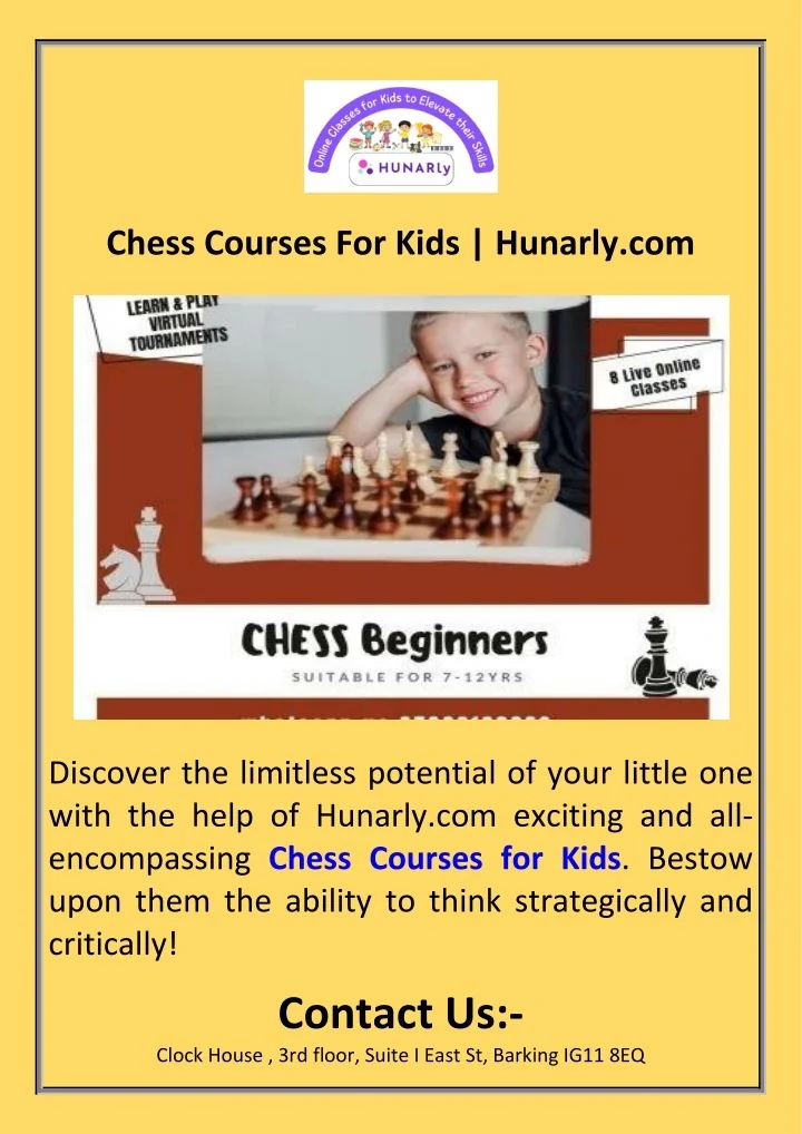 PPT - Chess Courses For Kids Hunarly.com PowerPoint Presentation, free ...