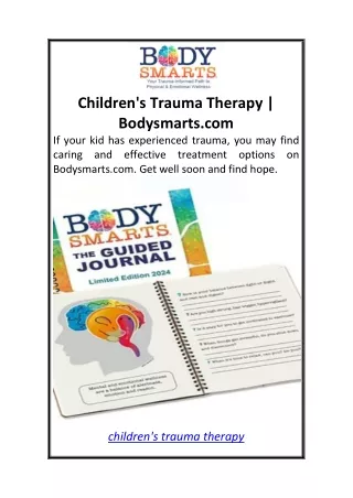 Children's Trauma Therapy Bodysmarts.com