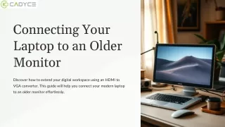 Connecting Your Laptop to an Older Monitor