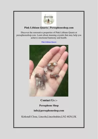 pink lithium quartz persephoneshop com