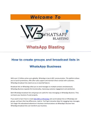 whatsapp blasting