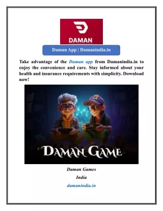 Daman App  Damanindia.in