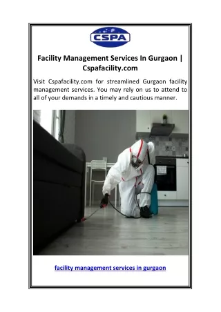 facility management services in gurgaon