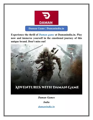 Daman Game  Damanindia.in