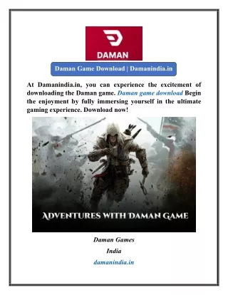 Daman Game Download  Damanindia.in