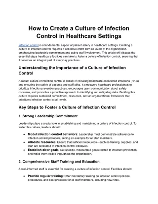 How to Create a Culture of Infection Control in Healthcare Settings (1)