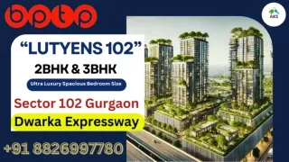 New Launch 3BHK 2400 Sqft @4.17 Cr* in Bptp Lutyens 102 Dwarka Expressway Gurgao