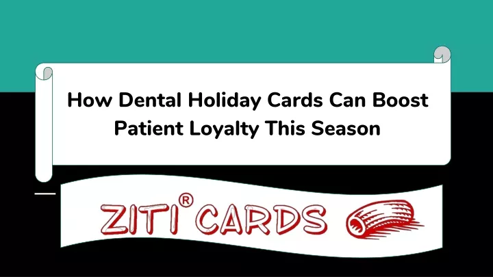 how dental holiday cards can boost patient