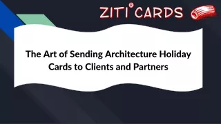 The Art of Sending Architecture Holiday Cards to Clients and Partners