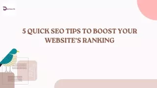 5 Quick SEO Tips to Boost Your Website’s Ranking