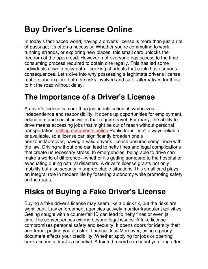 buy driver s license online