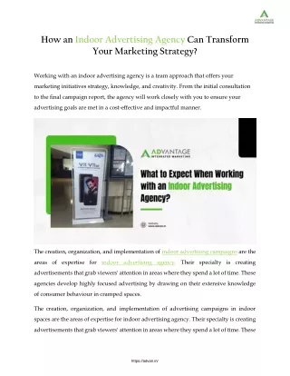 How an Indoor Advertising Agency Can Transform Your Marketing Strategy?