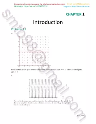 Solution Manual for Elementary Differential Equations and Boundary Value Problems 12th Edition by Boyce and DiPrima