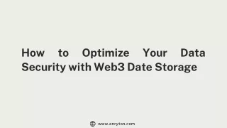 How to Optimize Your Data Security with Web3 Date Storage