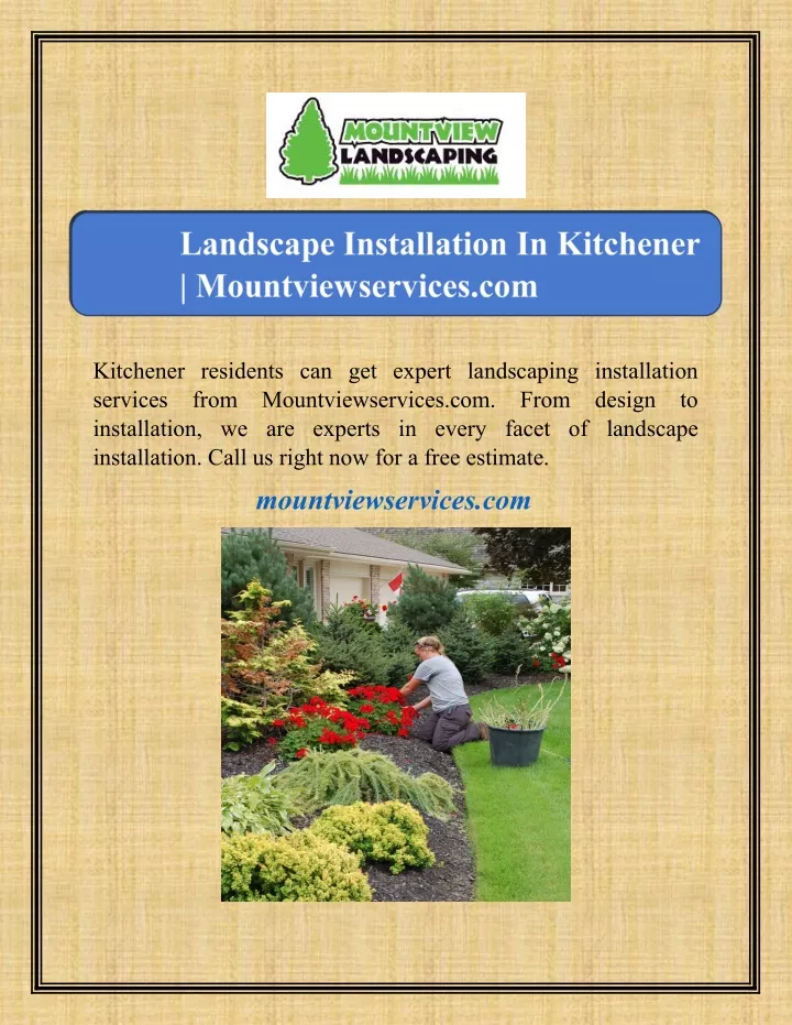 kitchener residents can get expert landscaping