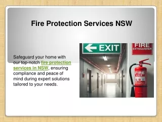 Fire Protection Services NSW