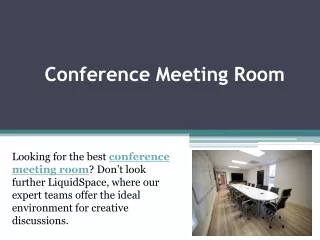 Conference Meeting Room