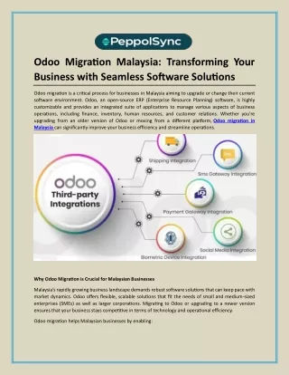 Odoo Migration Malaysia-Transforming Your Business with Seamless Software Solutions