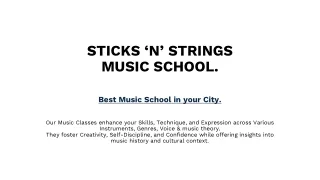 sticks n strings music school