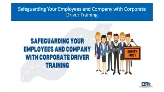 Safeguarding Your Employees and Company with Corporate Driver Training