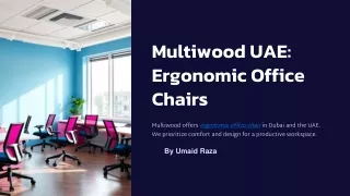 Ergonomic Comfort for Every Workspace Multiwood Premier Office Chair Supplies: