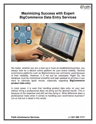 maximizing success with expert bigcommerce data