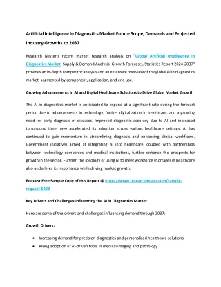 Artificial Intelligence in Diagnostics Market Size 2036