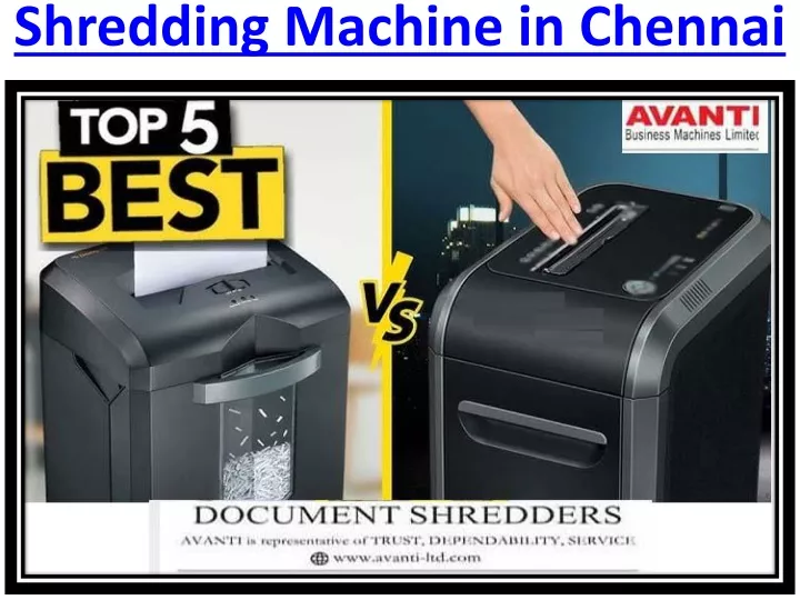 shredding machine in chennai