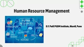 human resource management