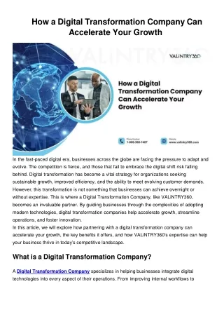 Digital Transformation Company