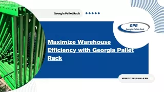 Maximize Warehouse Efficiency with Georgia Pallet Rack