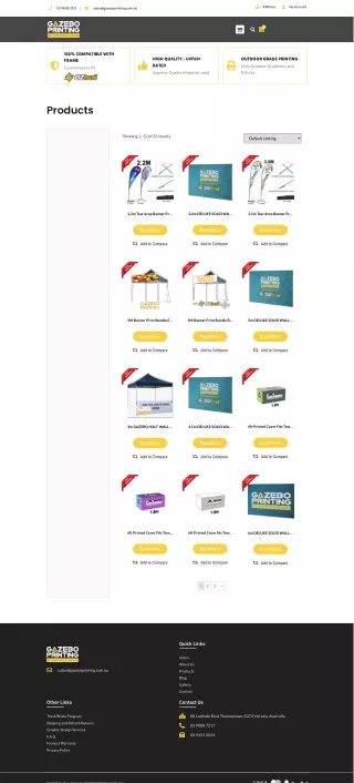 OZtrail Deluxe Printed Gazebo