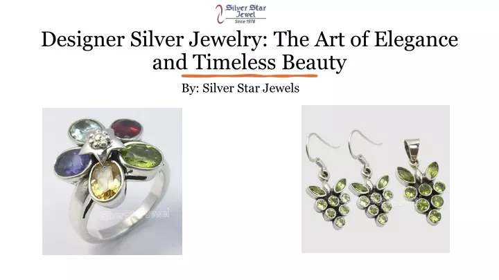 designer silver jewelry the art of elegance