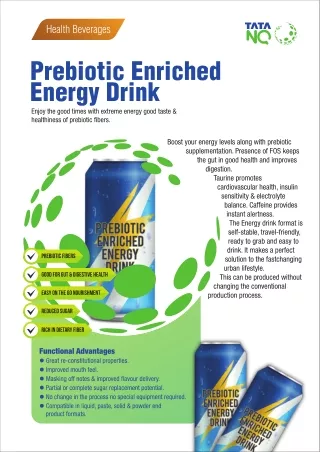 Prebiotic Enriched Energy Drink