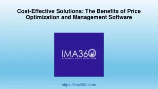 Cost-Effective Solutions The Benefits of Price Optimization and Management Software