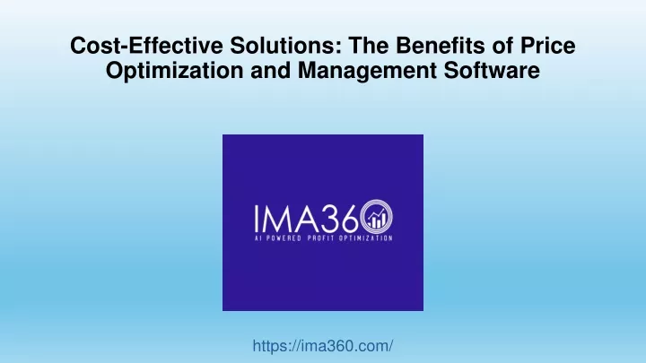 cost effective solutions the benefits of price optimization and management software